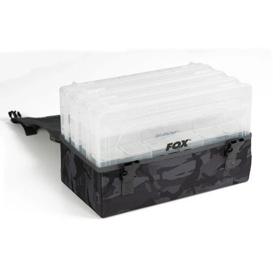 Geanta Spinning Fox Rage Camo Stack Pack Small + 3 Cutii Naluci