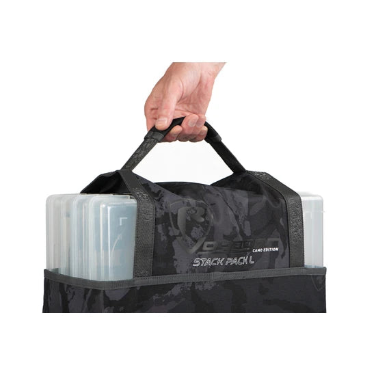 Geanta Spinning Fox Rage Camo Stack Pack Small + 3 Cutii Naluci
