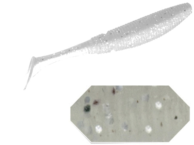 GHOST SHAD COLMIC 5cm WHITE/SILVER