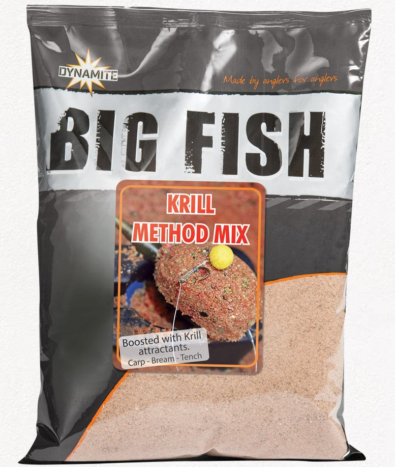 GROUNDBAIT DYNAMITE BAITS BIG FISH FEED Krill Method Mix 1.8KG