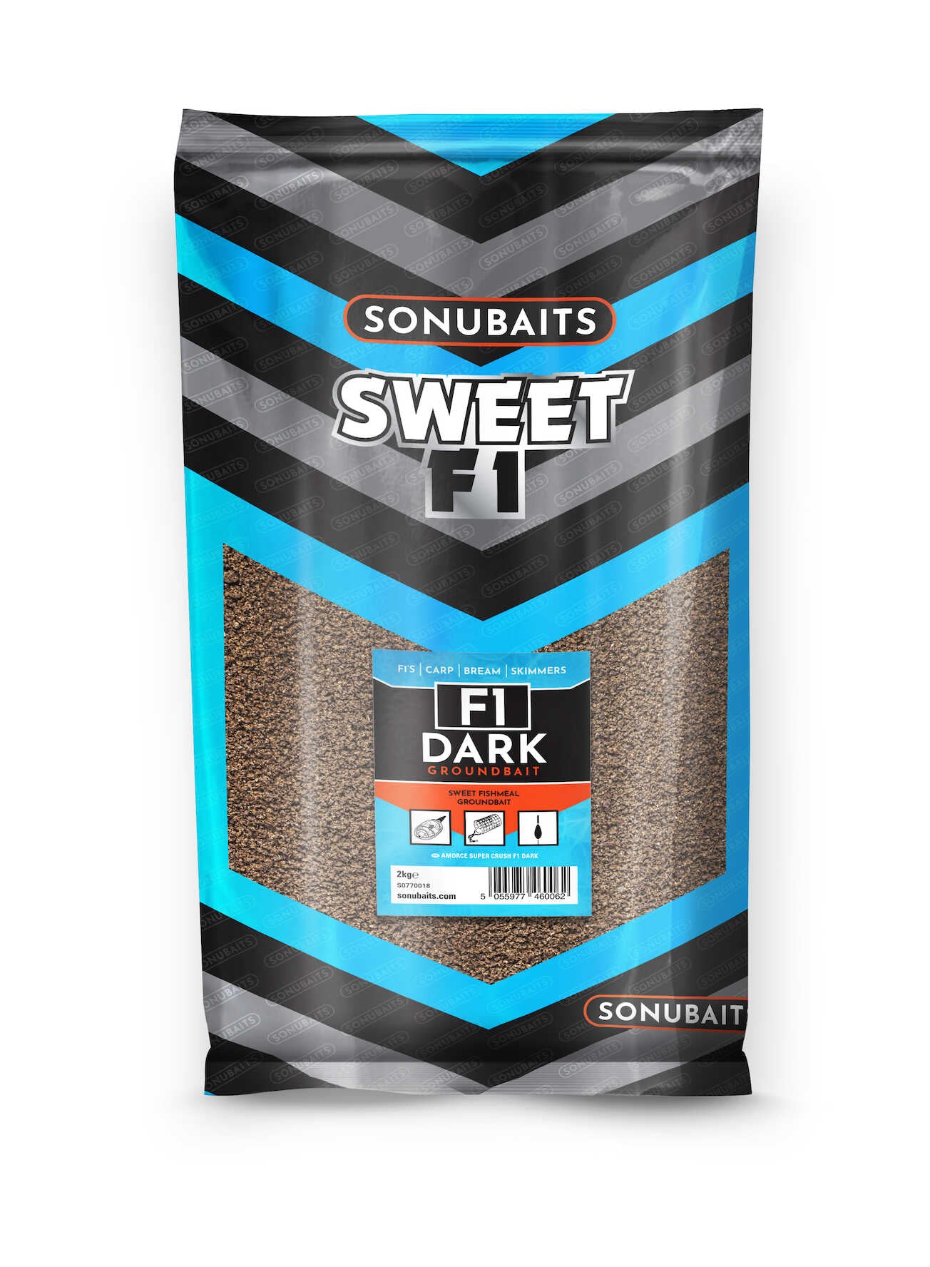 GROUNDBAIT SONUBAITS SUPER CRUSH 2KG F1 - Dark