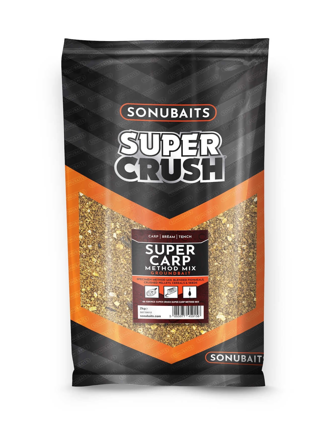 GROUNDBAIT SONUBAITS SUPER CRUSH 2KG Super Carp Method Mix