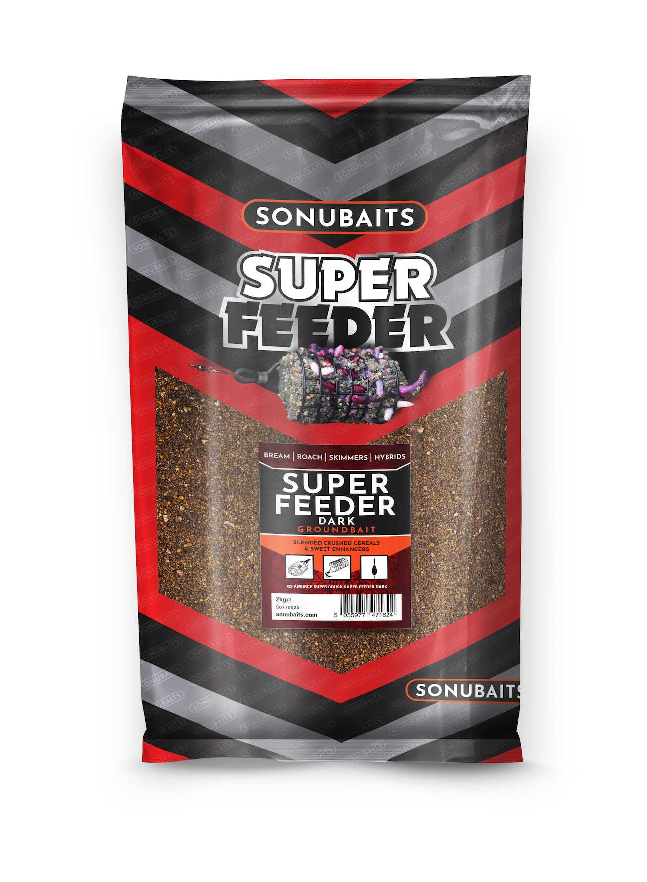 GROUNDBAIT SONUBAITS SUPER CRUSH 2KG Super Feeder Dark
