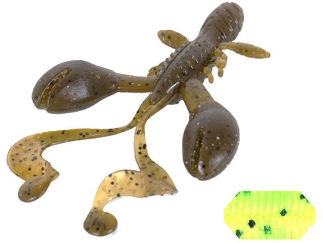 GRUB COLMIC RUGBY CRAW 3&quot; 7.6cm CHARTETEUSE PEPPER
