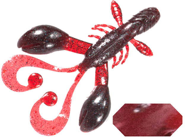 GRUB COLMIC RUGBY CRAW 4.5&quot; 11.4cm PLUM