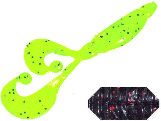 GRUB COLMIC SCRATCH 5.2&quot; 13cm BLACK/RED FLK