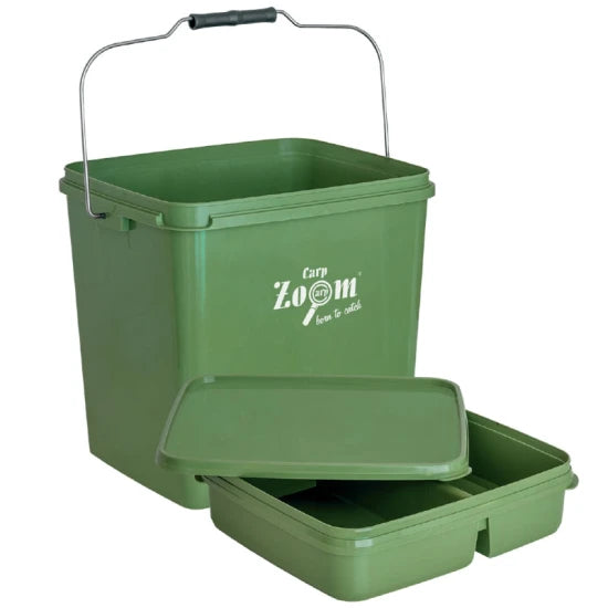 Galeata Carp Zoom Bait Bucket With Tray, 15ltr