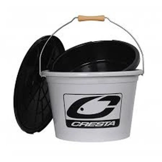 Galeata Cresta Cu Bac Si Capac Light Grey, 13l