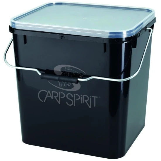 Galeata Carpspirit Patrata Cu Capac, 17l, Black
