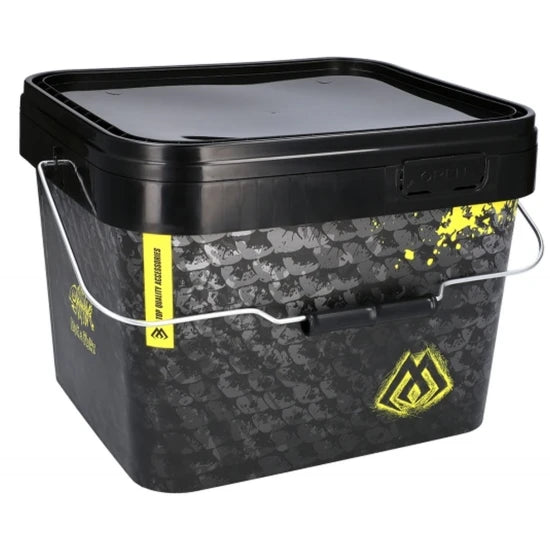 Galeata Mikado Patrata Cu Capac, 10l, Black