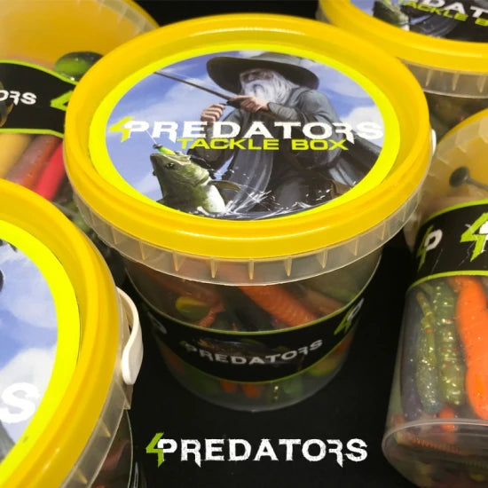 Galeata Cu Naluci Siliconice 4predators Tackle Bucket 130buc