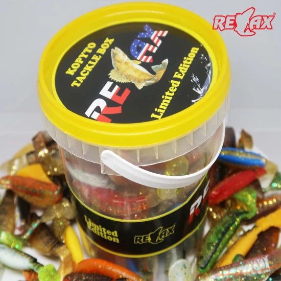 Galeata Cu Naluci Siliconice Relax Kopyto Print Tackle Box 80buc