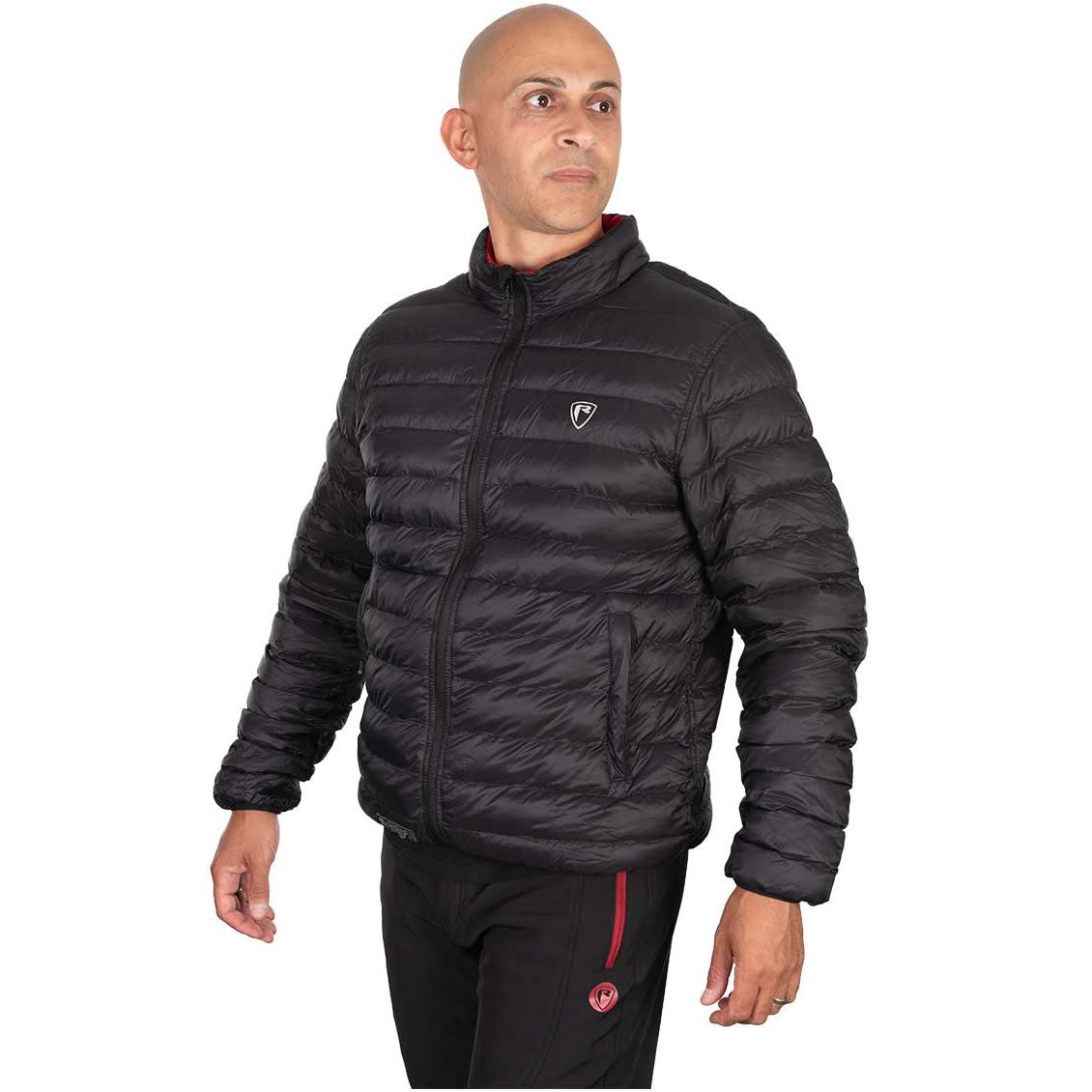 Geaca FOX RAGE Pro Series Reversible Lightweight Quilted Jacket, Black / Rage Red, Marime 3XL