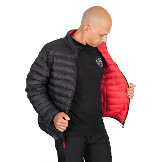 Geaca Fox Rage Pro Series Reversible Lightweight Quilted Jacket, Black / Rage Red, Marime L