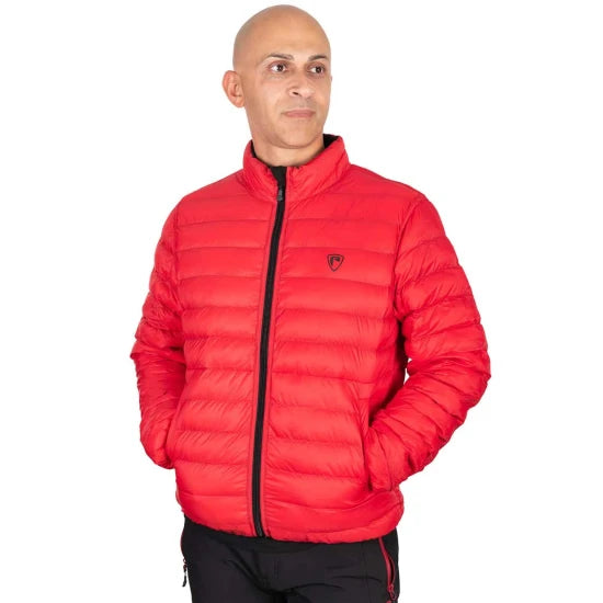 Geaca Fox Rage Pro Series Reversible Lightweight Quilted Jacket, Black / Rage Red, Marime L