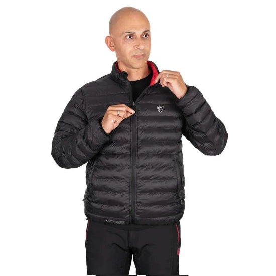 Geaca Fox Rage Pro Series Reversible Lightweight Quilted Jacket, Black / Rage Red, Marime M