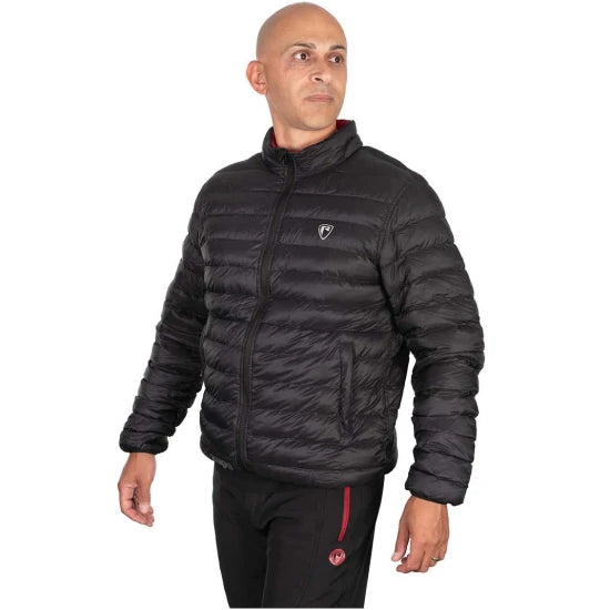 Geaca Fox Rage Pro Series Reversible Lightweight Quilted Jacket, Black / Rage Red, Marime S