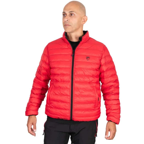 Geaca Fox Rage Pro Series Reversible Lightweight Quilted Jacket, Black / Rage Red, Marime S