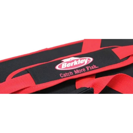Geanta Berkley Powerbait Dough Bag Large Rosu/negru + 3 Cutii Naluci, 46.5x24x24.5cm