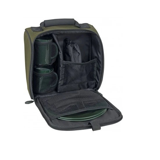 Geanta Fox R-series Two Man Plus Set Ustensile Masa 28x12x28cm