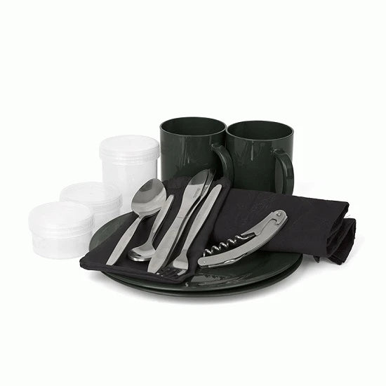 Geanta Fox R-series Two Man Plus Set Ustensile Masa 28x12x28cm