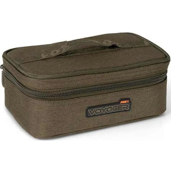 Geanta Fox Voyager 8 Pot Hookbait Case, Kaki, 25x12x16cm