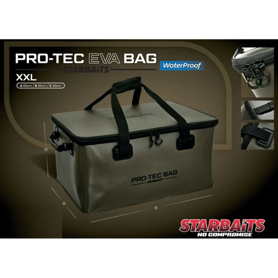 Geanta Impermeabila Starbaits Pro Tec Eva Bag, Xxl, 60x30x43cm