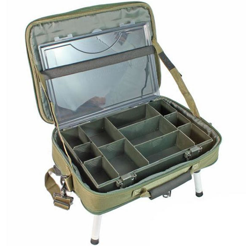 Geanta NGT Box Case Tackle Bag &amp; Bivvy Table, 40x36,5x6.5cm