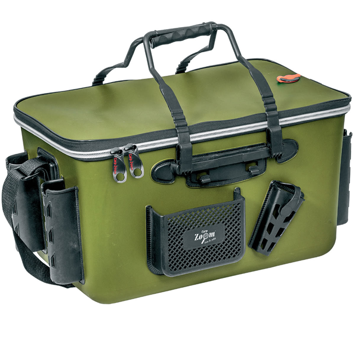 Geanta Spinning cu Suport Lansete Carp Zoom EVA Tackle Bag 50x28x30cm