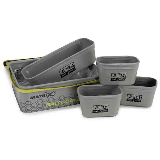 Geanta Termo + Cuve Nada Matrix Eva Bait Cooler Tray Light Grey