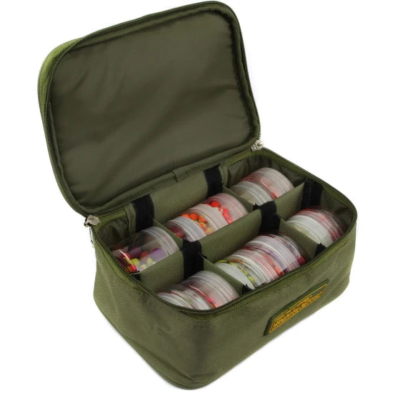 Geanta Transport Momeala Carp Academy Pentru 6 Borcane, 23x16x10cm