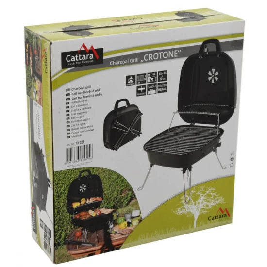 Gratar Cattara Crotone Din Otel Emailat Pliabil, Tt13025, 45x30x40cm