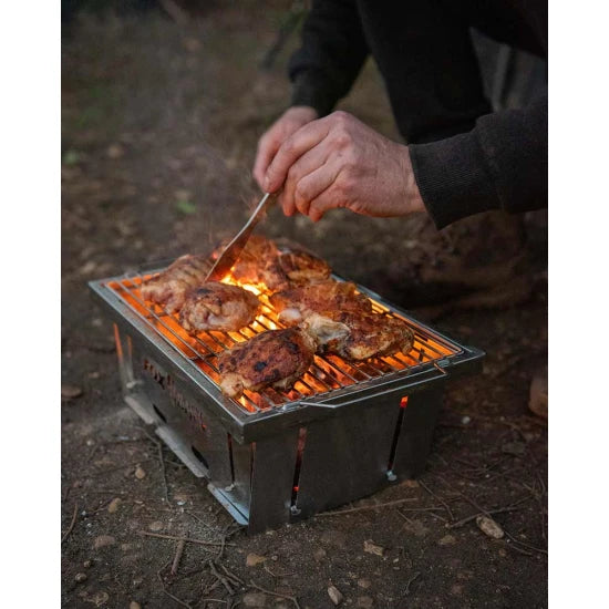 Gratar Fox Cookware Foldable Bbq Inox, 38x26x3cm