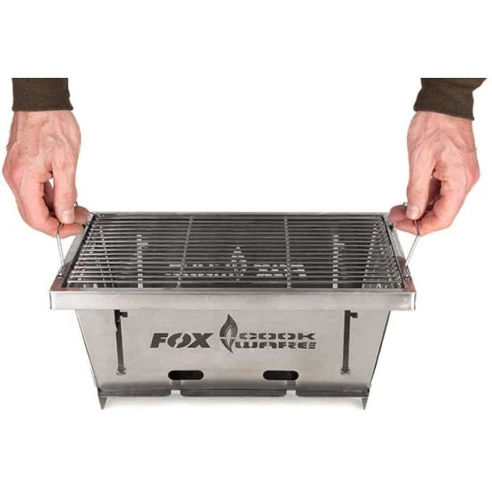 Gratar Fox Cookware Foldable Bbq Inox, 38x26x3cm