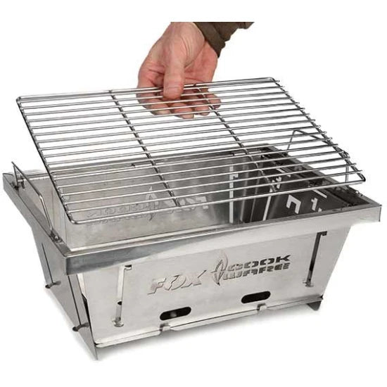 Gratar Fox Cookware Foldable Bbq Inox, 38x26x3cm