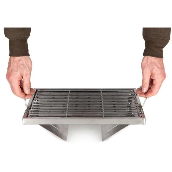 Gratar Fox Cookware Foldable Bbq Inox, 38x26x3cm