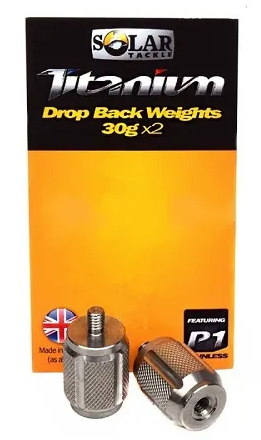 Greutati Suplimentare Solar Titanium IPRO Drop Back Weights 30g, 2buc/pac