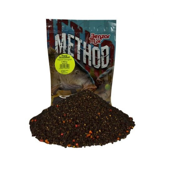 Groundbait Benzar Method Feeder Mix Rapid Squid-Octopus 800g