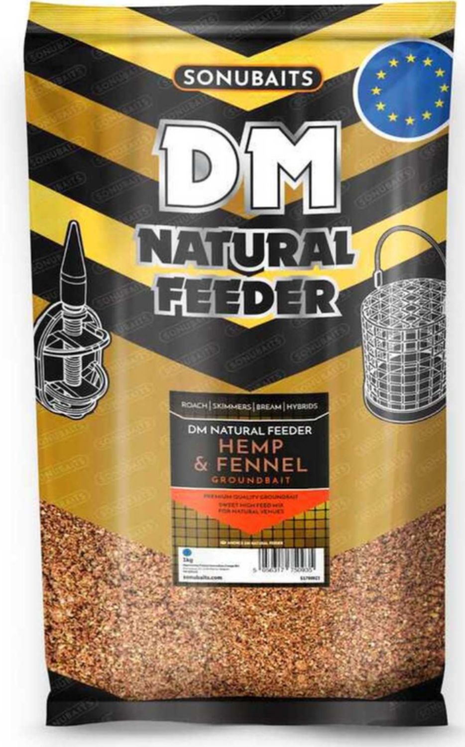 Groundbait Sonubaits Natural Feeder, Hemp &amp; Fennel, 1kg