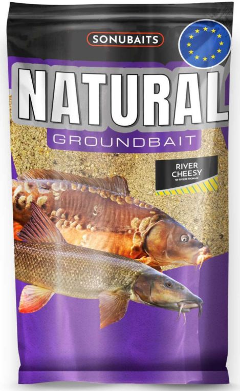 Groundbait Sonubaits Natural, River Cheesy, 1kg