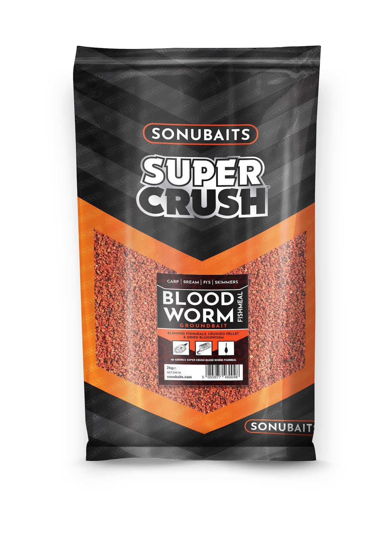 Groundbait Sonubaits Super Crush Bloodworm Fishmeal, 2kg