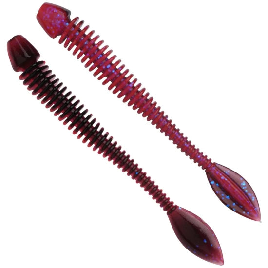 Grub Berkley Powerbait Power Flail, Salmon Egg Red Black, 9cm, 6buc/pac
