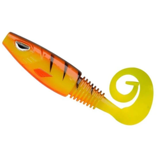 Grub Berkley Soft Bait Sick Curl Shad Hot Yellow Perch, 19g, 12cm