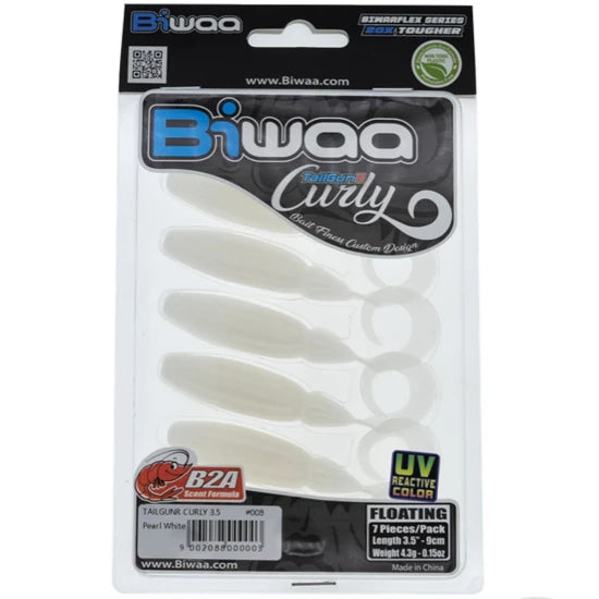 Grub Biwaa Tailgunr 9.0cm, 008 Pearl White, 7buc/pac