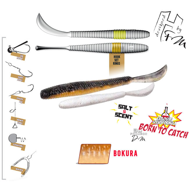 Grub Colmic Herakles Leftail Worm Bokura Magic 12cm