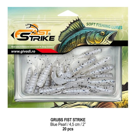 Grub Fast Strike Grubs 4.5cm, 1.1g, Motor Oil Red, 20buc/pac