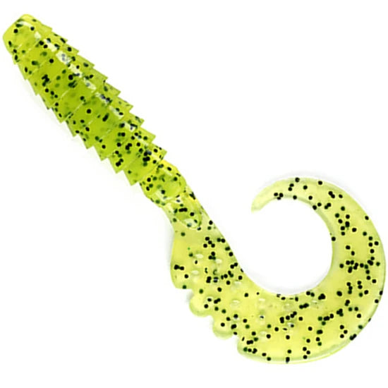 Grub Fishup Fancy Grub 5cm, Chartreuse Black, 10buc/pac