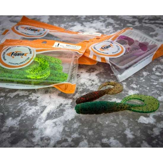 Grub Fishup Mighty Grub 10cm, Lemon, 7buc/pac