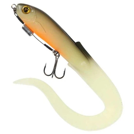 Grub Fox Rage Slick Eel Loaded, Uv Hot Olive, Nr.2/0, 35cm, 1buc/pac