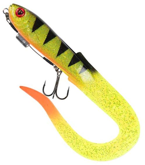 Grub FOX RAGE Slick Eel Loaded, UV Perch, Nr.2, 21cm, 1buc/pac
